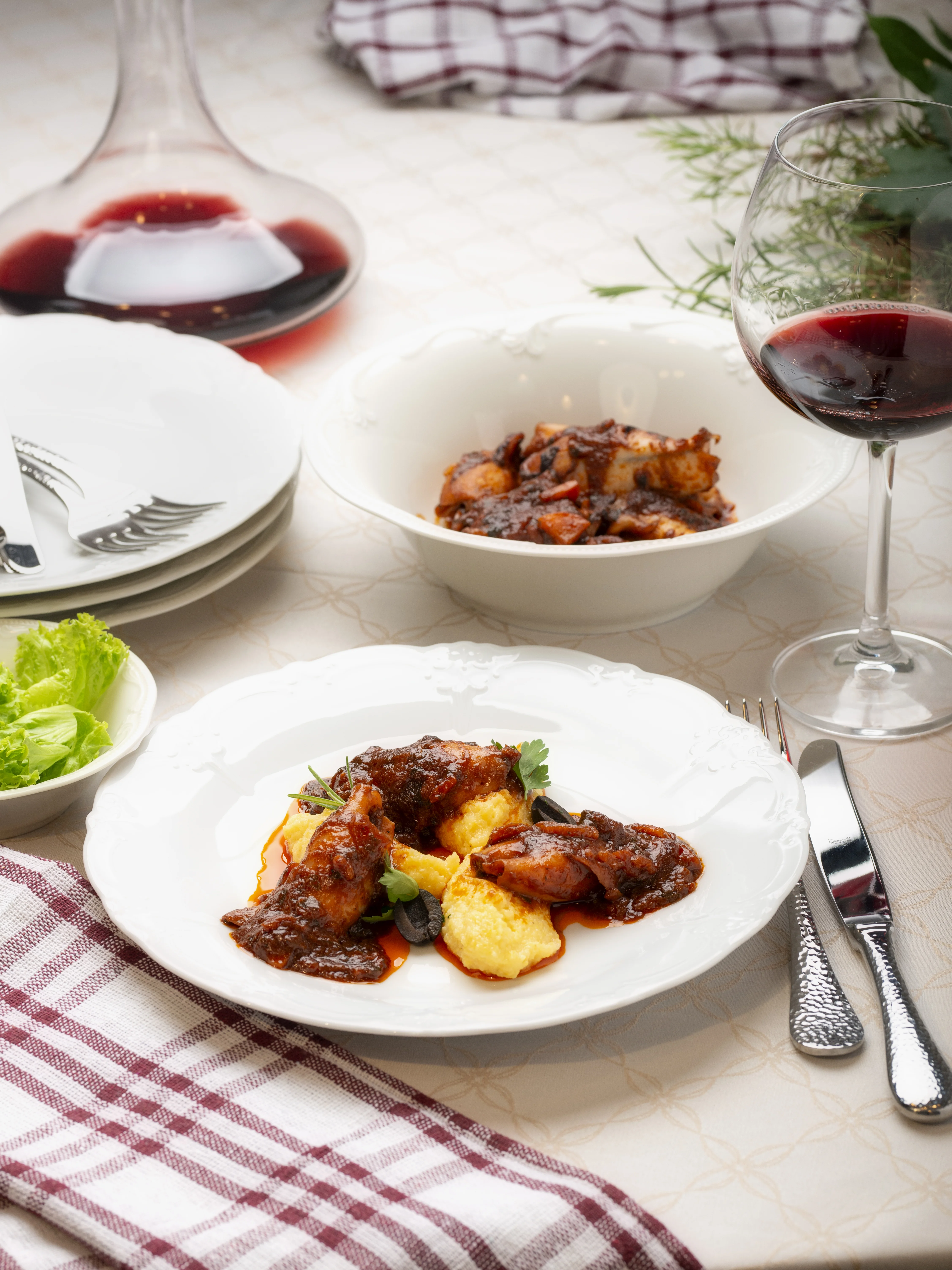 Gefüllte Tintenfische mit Pršut